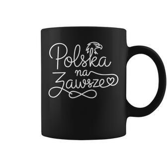Polonia Es Paraiempre Arte De Línea De Corazón Patriótico Polaco Taza de café - Regaloses