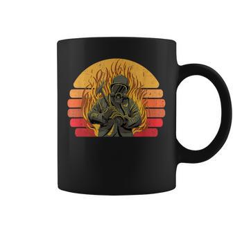 Pompiers Pompier De La Ligne Rouge Tasse - Cadeauxyz