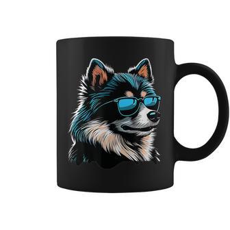 Pomsky Gafas Deol Con Diseño De Perro Taza de café - Regaloses