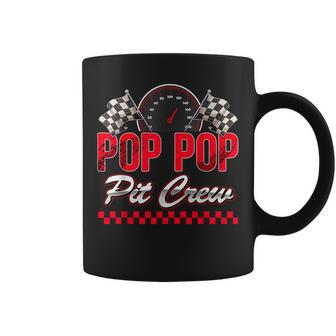 Pop Pop Pit Crew Race Car Birthday Boy Racing Family Coffee Mug - Monsterry UK