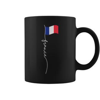 Poste De Bandera De Francia Elegante Bandera Patriótica Francesa Taza de café - Regaloses