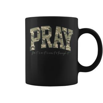 Pray On It Pray Over It Camo Prayer Christian Camouflage Coffee Mug - Thegiftio UK