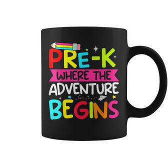 Pre-K Where The Adventure Begins First Day Of Prek Teacher Coffee Mug - Thegiftio UK