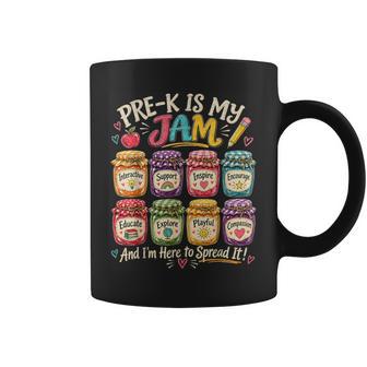 Pre-K Is My Jam And I'm Here To Spread It Preschool Teacher Coffee Mug | Seseable UK