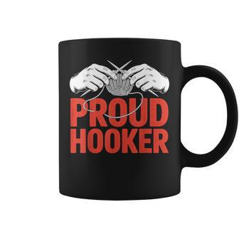 Proud Crochet Lover Yarn Humor Taza de café - Regaloses