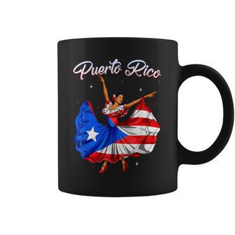 Puerto Rico Girls Boricua Flag Hispanic Heritage Month Coffee Mug - Thegiftio UK