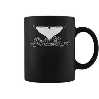 Queue De Baleine -Ilhouette De Baleine Amoureux Des Animaux Marins Tasse - Cadeauxyz