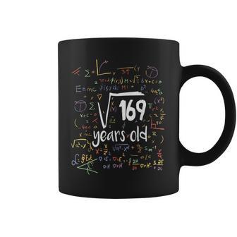 Raíz Cuadrada De 169 Nerd 13 Años 13 Cumpleaños Matemáticas Taza de café - Regaloses