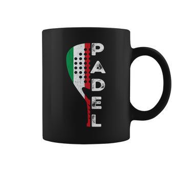 Raquette De Padel Tennis Avec Drapeau De L'italie Padelista Tasse - Cadeauxyz