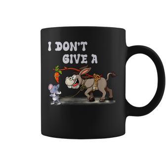 Ratón Caminando Un Burro No Dar Ratas Como Ratón Dibujos Animados Taza de café - Regaloses