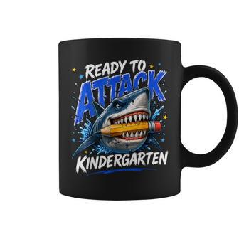 Ready To Attack Kindergarten Shark Back To School Kids Boys Coffee Mug - Thegiftio UK