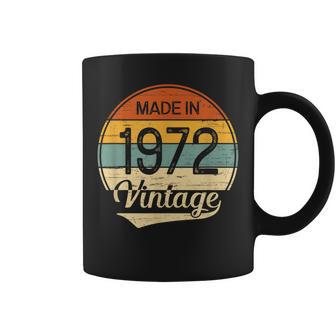 Regalo Hombre 1972 Cumpleaños -Intage Made In 1972 Taza de café - Regaloses