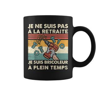 Retraite Bricoleur Bricolage Cadeau Homme Humour Papa Retro Tasse - Cadeauxyz