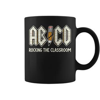 Retro Abcd Teacher Novelty Back To School Teacher Coffee Mug - Thegiftio UK