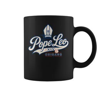 Retro Baseball Pope Leo Xiv Pope Chicago Coffee Mug | Seseable UK