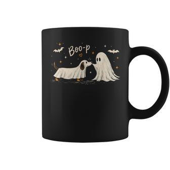 Retro Boo Boo-P Dog Ghost Halloween Dog Lovers Dog Coffee Mug | Seseable UK