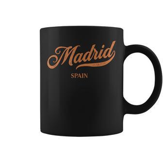 Retro España Ciudad -Intage Madrid Taza de café - Regaloses