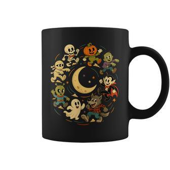 Retro Halloween Costume Vintage Spooky Cute Kids Boys Coffee Mug | Seseable UK