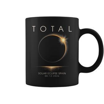 Retro Total Solar Eclipse Spain Sea 2026 Coffee Mug - Thegiftio UK