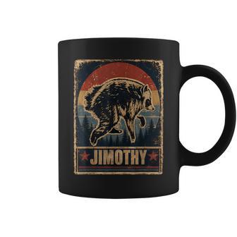 Retro Vintage Jimothy Raccoon Meme Raccoon Feral Trendy Coffee Mug | Seseable UK