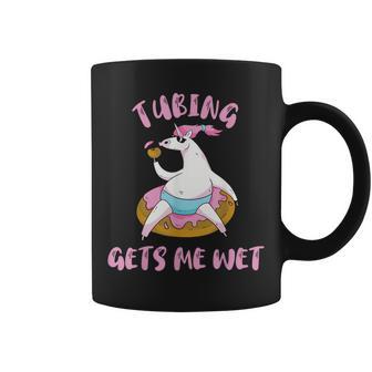 River Tubing Unicorn Tubing Get's Me Wet Summer Float Trip Coffee Mug - Thegiftio UK