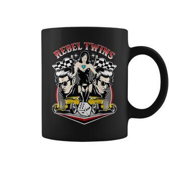 Rockabilly Rock And Roll Ropaintage Hombre Rockera Taza de café - Regaloses