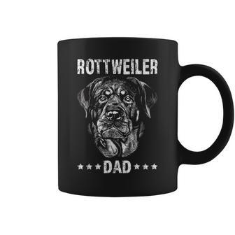 Rottweiler Papá Perro Dueño Lindo Rottweiler Taza de café - Regaloses