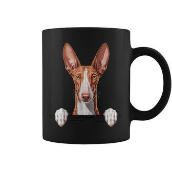Sabueso Ibicenco Divertido Peeking Podenco Amante De Los Perros Ibicenco Taza de café - Regaloses