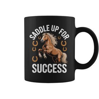 Saddle Up For Success Inspirational Horse Coffee Mug - Thegiftio UK