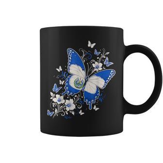 Salvadoran Girl Guanaco Butterfly Salvi El Salvadoran Coffee Mug - Thegiftio UK