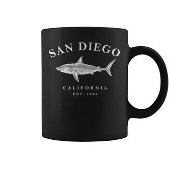 San Diego California Shark Boys Girls Travel Souvenir Coffee Mug - Thegiftio UK