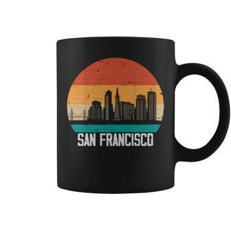 San Francisco Usa Retrointageunsetkylinean Francisco Manga Larga Taza de café - Regaloses
