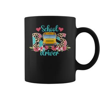 School Bus Driver Leopard Bus Drivers Coffee Mug - Thegiftio UK
