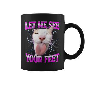 See Your Feet Offensive Silly Cat Meme Humor Bootleg Coffee Mug - Thegiftio UK