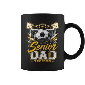 Senior Dad Class Of 2027 Soccer Ball Graduation Vintage Coffee Mug | Seseable UK