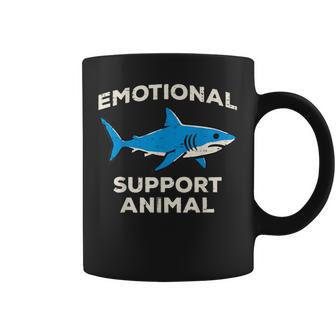 Shark Emotional Support Animal Humor Kids Coffee Mug | Seseable UK
