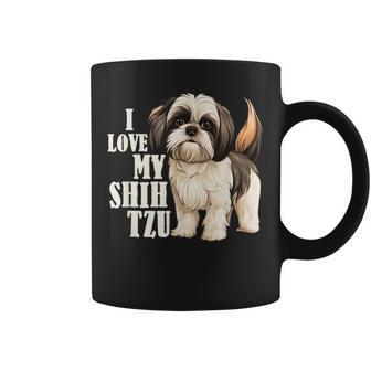 Shih Tzu Mom I Love My Shih Tzu Pet Dog Animal Lover Coffee Mug | Seseable UK