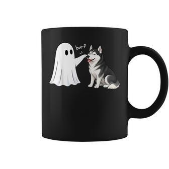 Siberian Husky Boo P Ghost Nose Boop Halloween Dog Lover Coffee Mug | Seseable UK