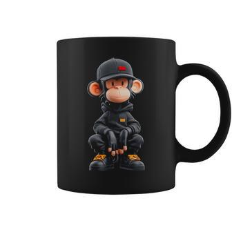 Singe Dessin Animé Mignon Kawaii Animal Amant Motif Homme Tasse - Cadeauxyz