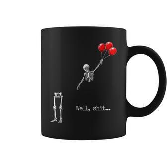 Skeleton Lost Balloon Skeleton Holding Balloon Halloween Coffee Mug | Seseable UK