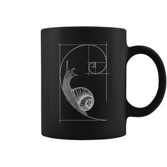 Snail Fibonacci Spiral Sacred Geometry Ratio Mathematicians Coffee Mug - Thegiftio UK