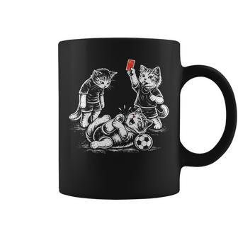 Soccer Cat Referee Foul Cat Lover Coffee Mug - Thegiftio UK