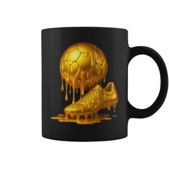 Soccer Gold Drip Coffee Mug - Thegiftio UK
