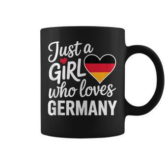 Solo Una Chica Que Ama Alemaniaouvenirs Alemán In Mangas Taza de café - Regaloses