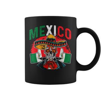Sombrero Crâne Mexicain Drapeau Mexique Cinco De Mayo Tasse - Cadeauxyz