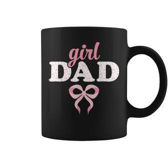 Soon To Be Daddy Of Girl Promoted To Daddy Pink Bow Girl Dad Coffee Mug - Monsterry UK