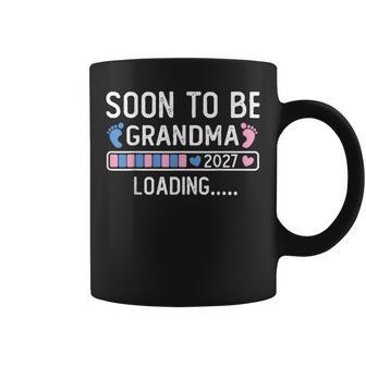 Soon To Be Grandma 2027 Loading Pregnancy Announcement 2027 Coffee Mug - Thegiftio UK