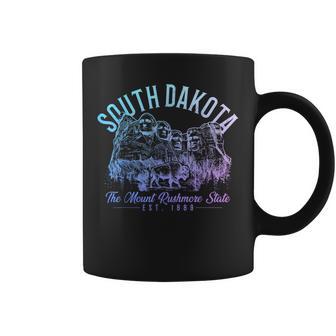 South Dakota Mount Rushmore Bison Vintage Pride Coffee Mug | Seseable UK