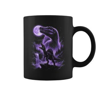 Spinosaurus Silhouette Mystical Moon Dinosaur Coffee Mug - Thegiftio UK