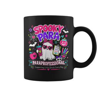Spooky Para Teacher Aide Ghost Paraprofessional Halloween Coffee Mug - Thegiftio UK